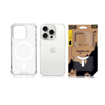 Tactical zadné krytie MagForce Plyo pre iPhone 15 Pro, transparentné