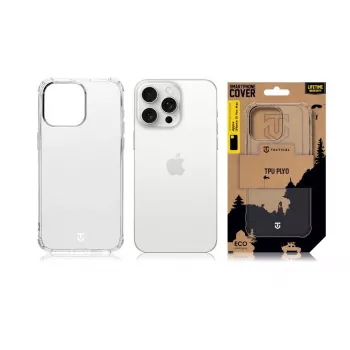 Tactical zadný kryt TPU Plyo pre iPhone 15 Pro transparentný