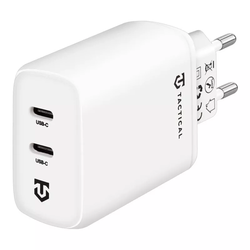 Tactical Base Plug Dual 40W biela GaN nástenná nabíjačka