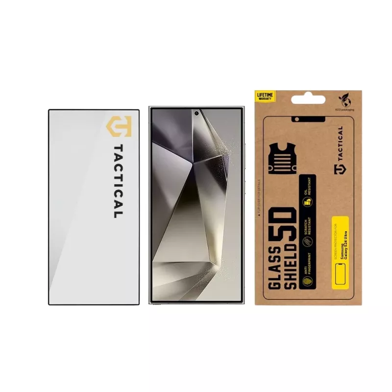 Tactical Glass Shield 5D pre Samsung Galaxy S24 Ultra čierna