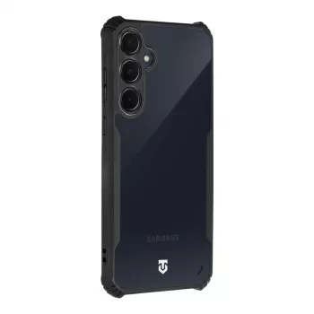 Tactical zadný kryt Quantum Stealth Galaxy A35 5G transparentná/čierna