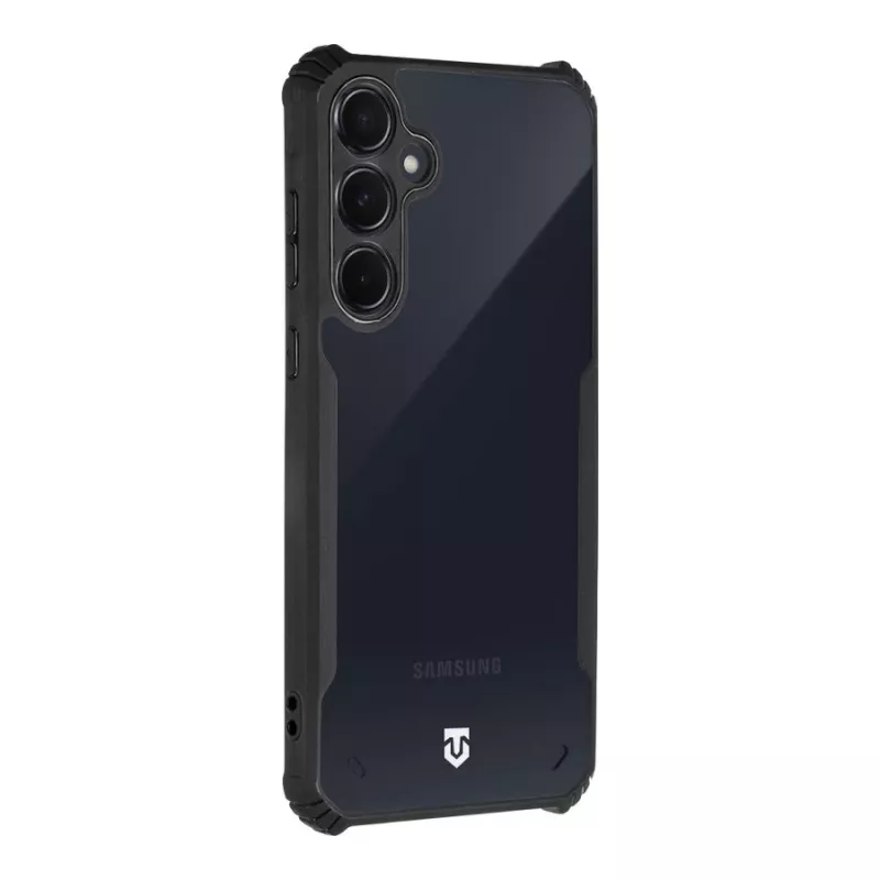 Tactical zadný kryt Quantum Stealth Galaxy A35 5G transparentná/čierna