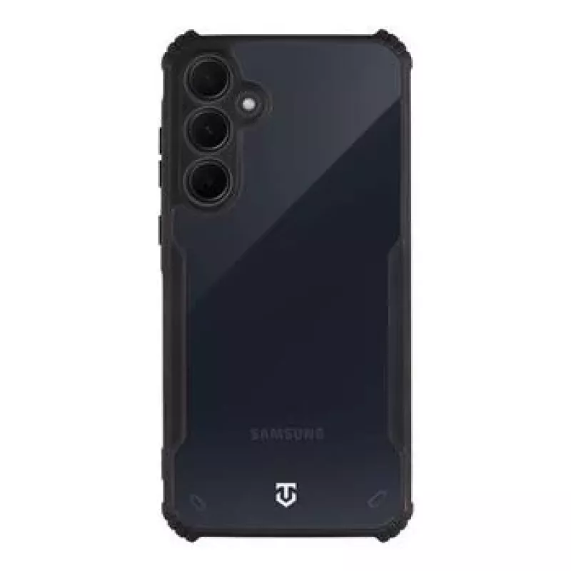 Tactical zadný kryt Quantum Stealth Galaxy A35 5G transparentná/čierna