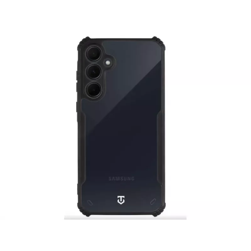 Tactical zadný kryt Quantum Stealth Galaxy A35 5G transparentná/čierna
