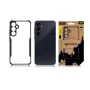 Tactical zadný kryt Quantum Stealth Galaxy A55 5G transparentná/čierna