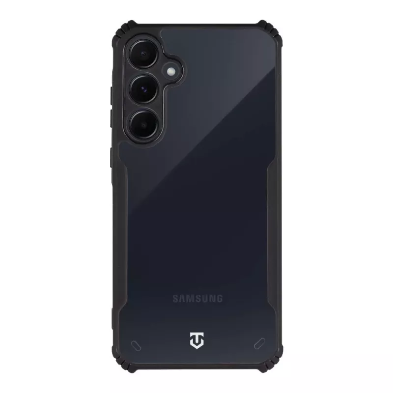 Tactical zadný kryt Quantum Stealth Galaxy A55 5G transparentná/čierna