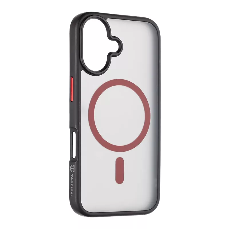 Tactical zadný kryt MagForce Hyperstealth 2.0 pre iPhone 16, čierny/červený
