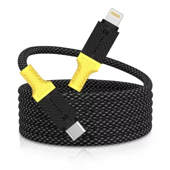 Tactical MagRope USB-C/Lightning kábel čierny/žltý - digitálny/dátový