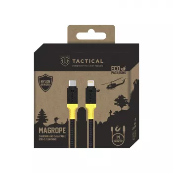 Tactical MagRope USB-C/Lightning kábel čierny/žltý - digitálny/dátový