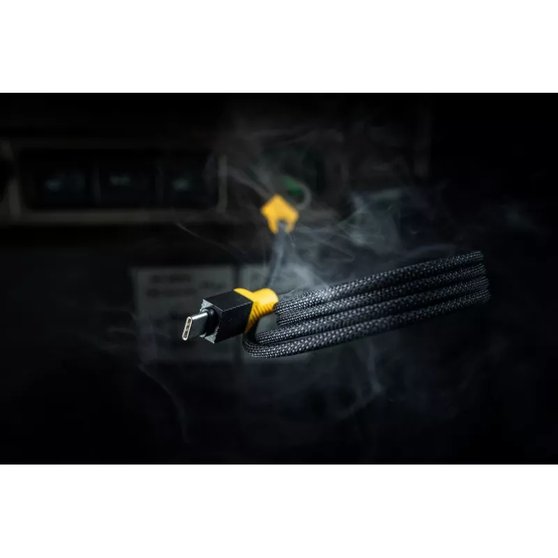 Tactical MagRope USB-C na USB-C kábel 1,2 m čierny/žltý