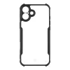 Tactical zadné puzdro Quantum Stealth iPhone 16 Plus transparentná/čierna