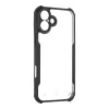Tactical zadné puzdro Quantum Stealth iPhone 16 Plus transparentná/čierna