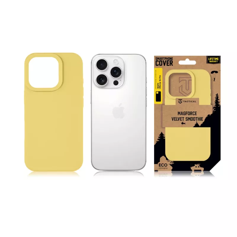 Tactical zadné puzdro MagForce Velvet Smoothie iPhone 16 Pro Banana