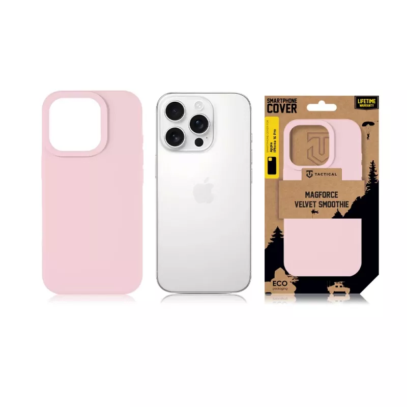 Tactical zadné puzdro MagForce Velvet Smoothie pre Apple iPhone 16 Pro, Pink Panther