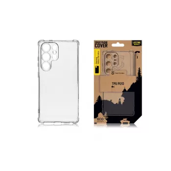 Tactical zadné puzdro TPU Plyo pre Samsung Galaxy S25 Ultra transparentné