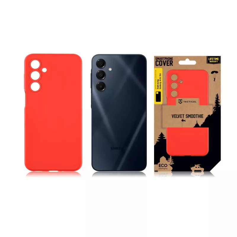 Tactical zadné krytie Velvet Smoothie pre Samsung Galaxy A16 4G/5G - Chilli Red
