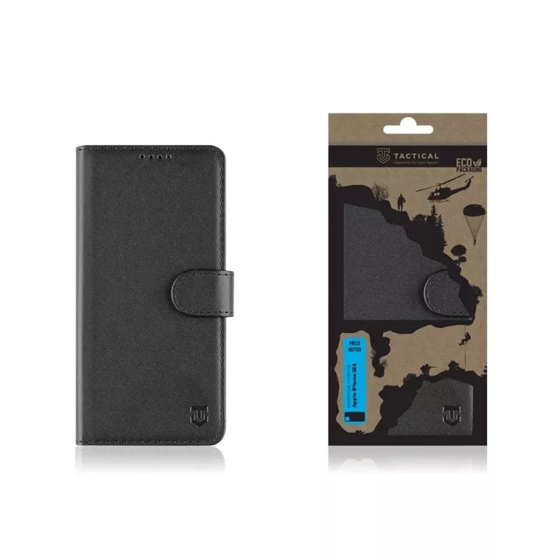 Tactical knižné puzdro Field Notes iPhone 16e/17e čierna
