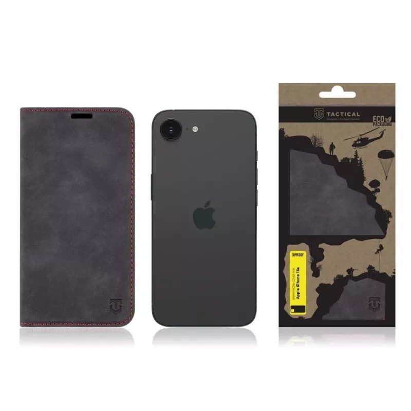 Taktické puzdro na knihu Xproof iPhone 16e/17e Black Hawk