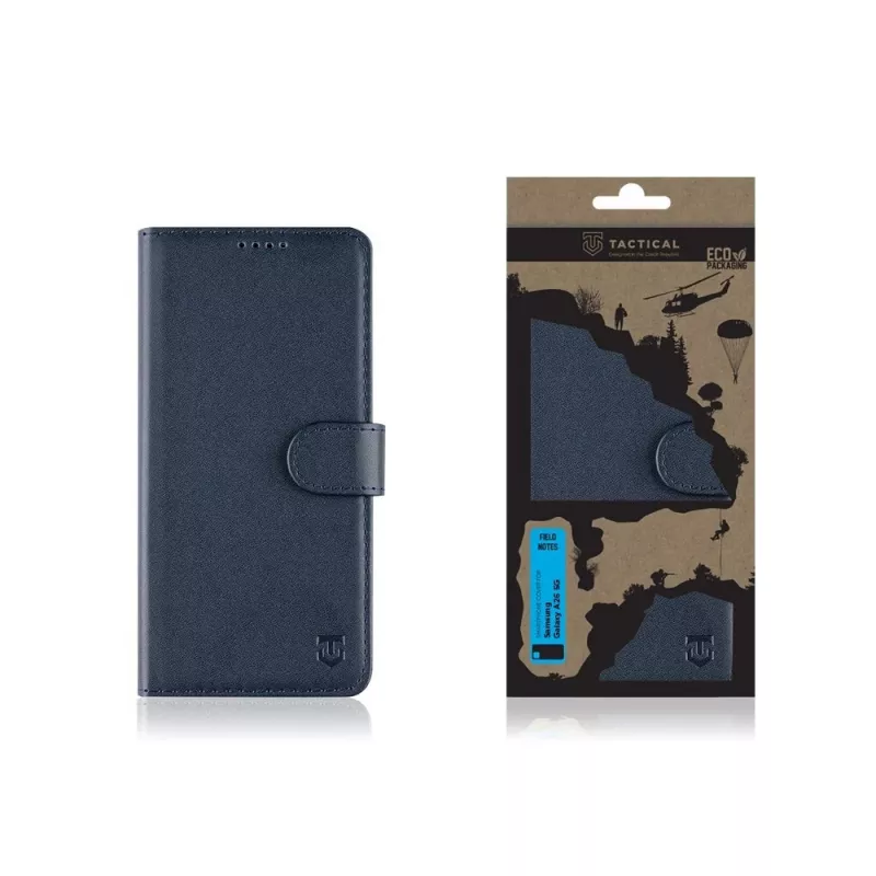 Tactical knižné puzdro Field Notes pre Samsung Galaxy A26 5G - modrá