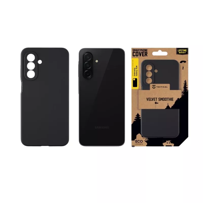 Tactical zadný kryt Velvet Smoothie pre Samsung Galaxy A26 5G - Asphalt