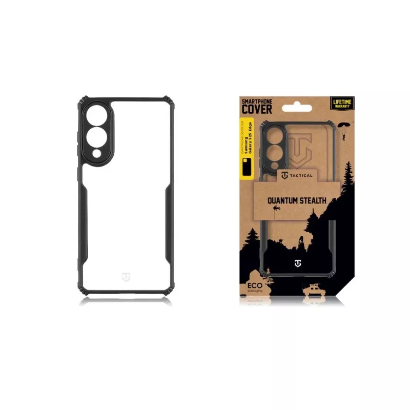 Taktické zadné puzdro Quantum Stealth Galaxy S25 Edge Clear/Black