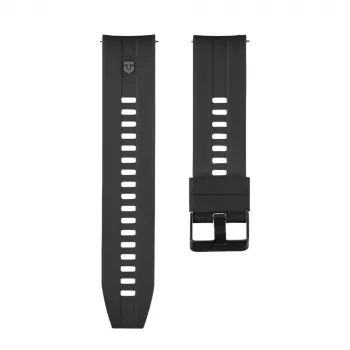 Tactical rýchloupínací silikónový remienok 22mm čierny