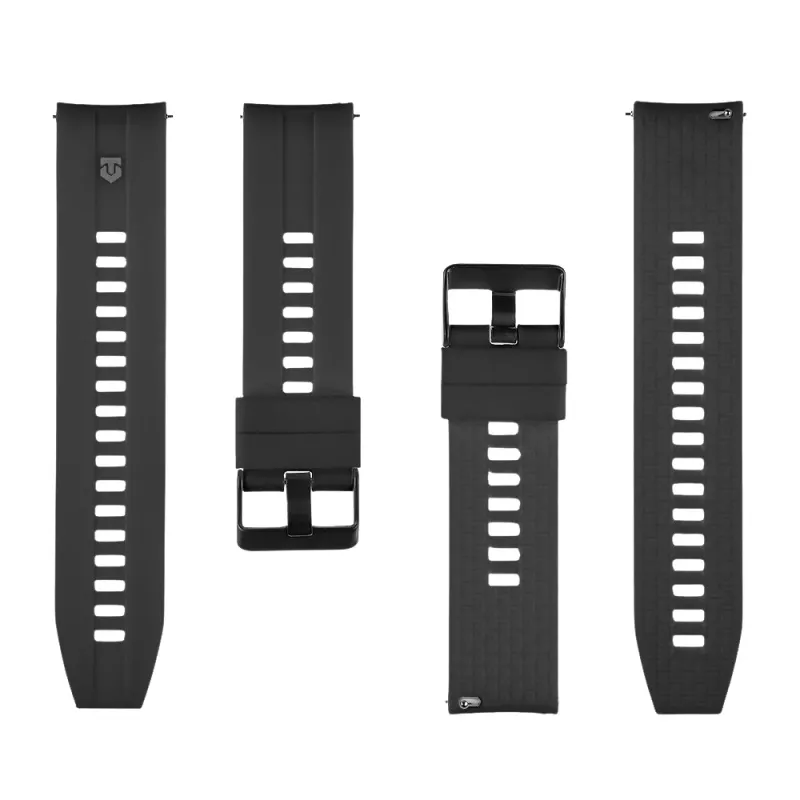 Tactical rýchloupínací silikónový remienok 22mm čierny