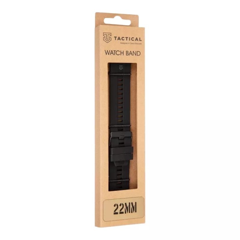 Tactical rýchloupínací silikónový remienok 22mm čierny