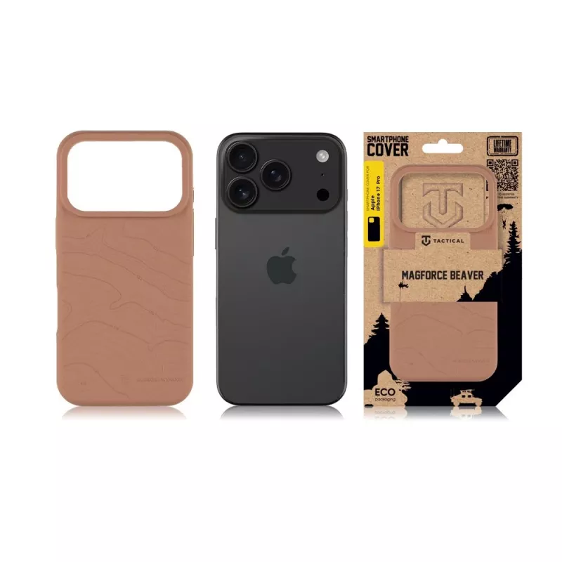 Tactical zadný kryt MagForce Beaver pre iPhone 17 Pro - matný čierny