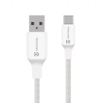 Tactical Stitch Thread kábel USB-A/USB-C biely - nabíjací a dátový kábel - 1,2 m