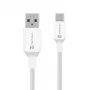 Tactical Stitch Thread kábel USB-A/USB-C biely - nabíjací a dátový kábel - 1,2 m