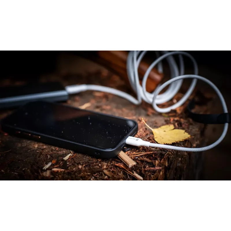 Tactical Stitch Thread kábel USB-A/USB-C biely - nabíjací a dátový kábel - 1,2 m