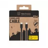 Tactical Stitch Thread kábel USB-C/USB-C čierny - 1,2m - nylonový pletený - nabíjanie a synchronizácia dát