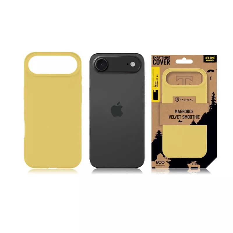 Tactical zadné krytie MagForce Velvet Smoothie pre Apple iPhone 17 Air - Banana Yellow