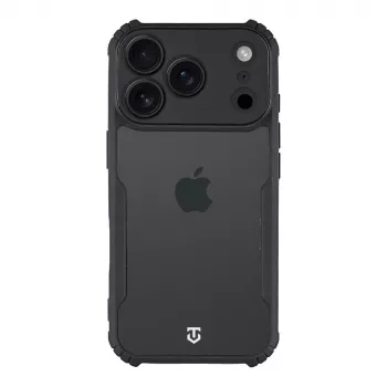 Tactical zadné krytie Quantum Stealth iPhone 17 Pro Transparent/čierna