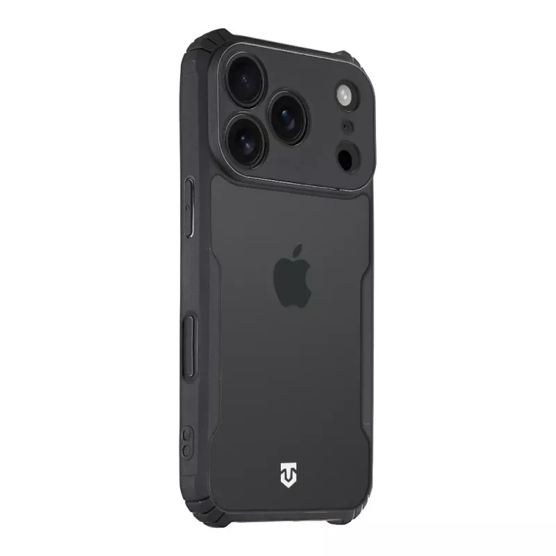 Tactical zadné krytie Quantum Stealth iPhone 17 Pro Transparent/čierna