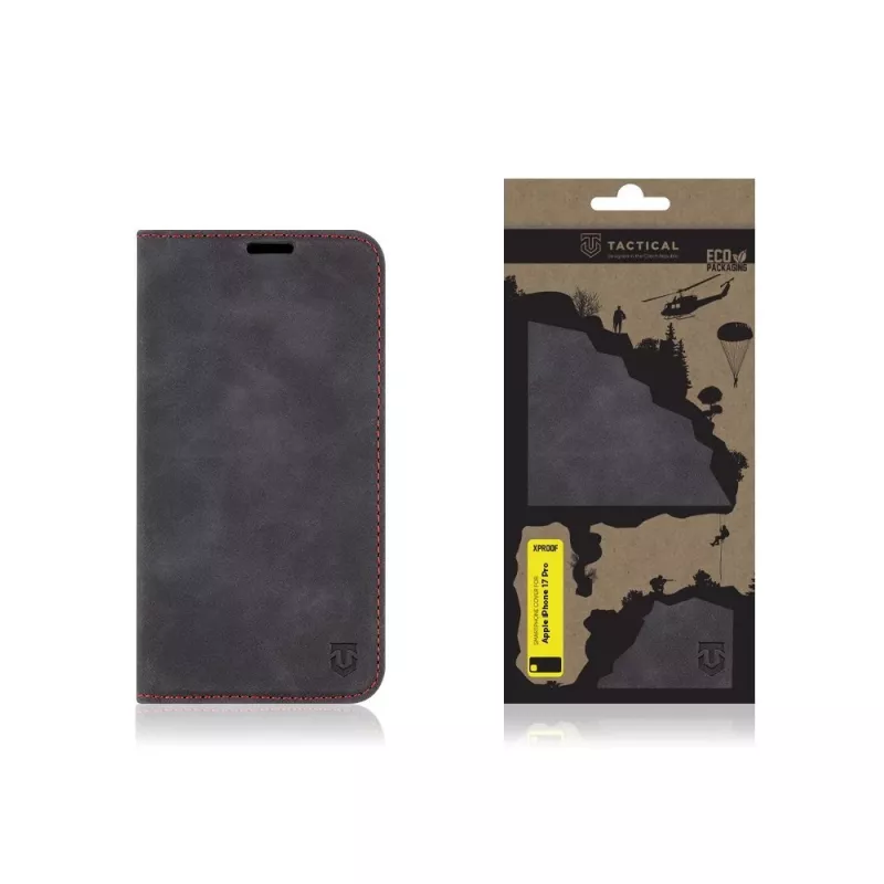 Tactical Book Cover Xproof iPhone 17 Pro Black Hawk čierna
