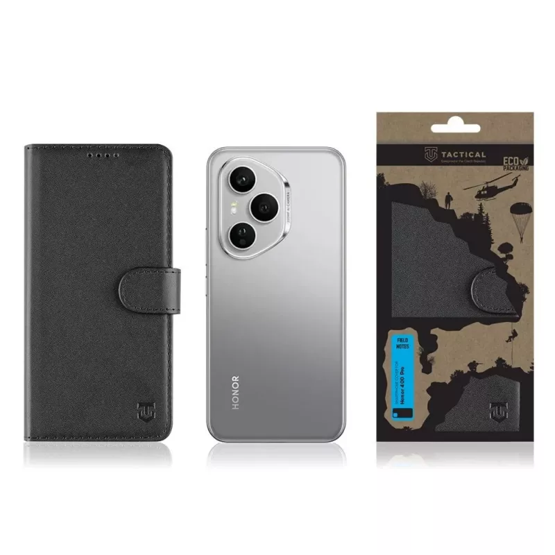 Tactical knižné krytie Field Notes Honor 400 Pro čierna