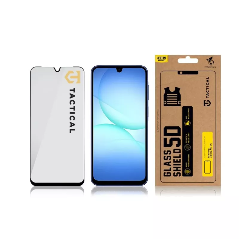 Tactical Glass Shield 5D pre Galaxy A17 4G/5G čierna