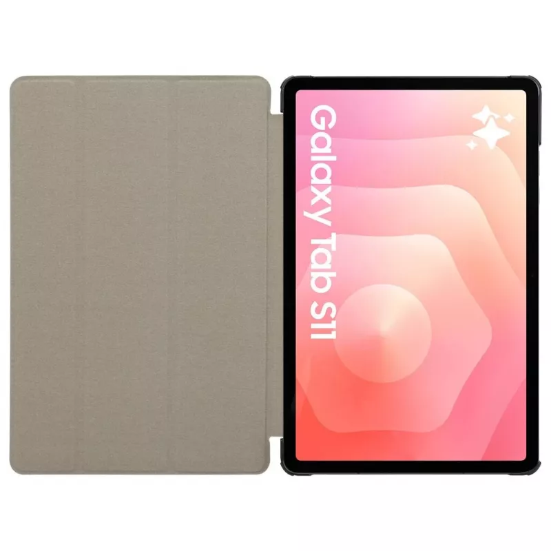 Tactical Book Cover Tri Fold Galaxy Tab S11 čierna