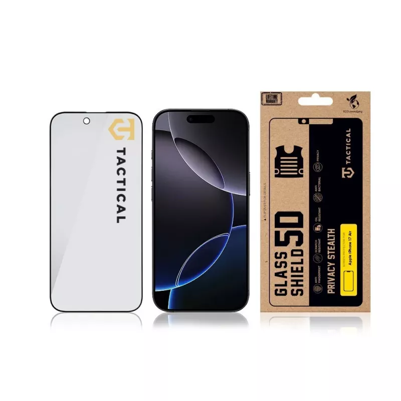 Tactical Glass Shield Privacy 5D pre iPhone Air čierna