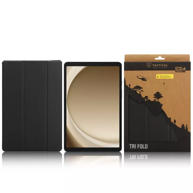 Tactical Book Cover Tri Fold Galaxy TAB A11+ čierna