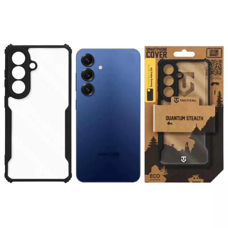 Tactical zadný kryt Quantum Stealth Galaxy S26 Clear/Black