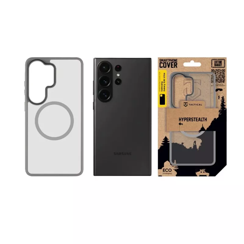 Tactical zadný kryt MagForce Hyperstealth Galaxy S26 Ultra svetlosivý