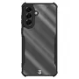 Taktické zadné puzdro Quantum Stealth Galaxy A57 transparentná/čierna