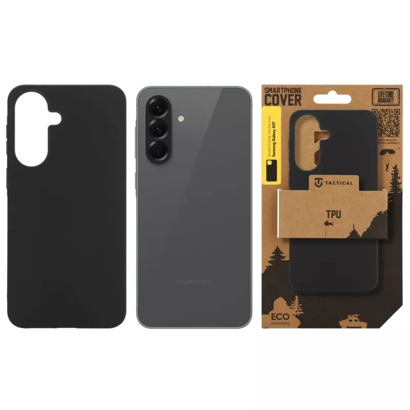 Taktické zadné puzdro TPU pre Samsung Galaxy A57 čierna