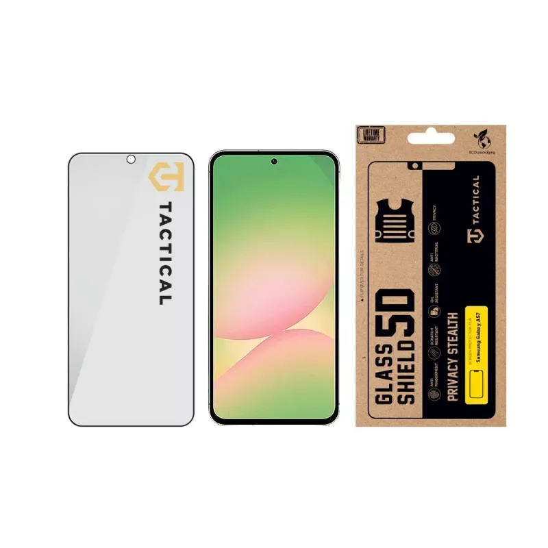 Tactical Glass Shield Privacy Stealth 5D pre Samsung Galaxy A57 čierna