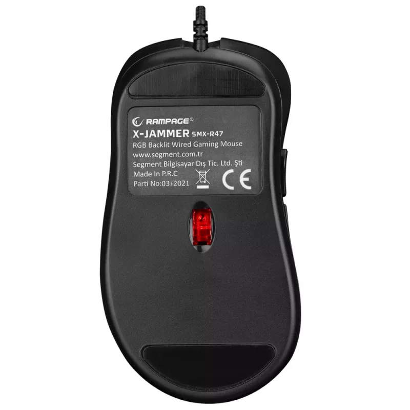 Rampage X-JAMMER V2 RGB herná myš 12800 DPI 1kHz Macro