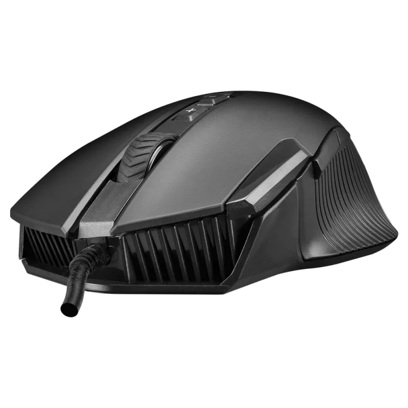 Rampage Comfort herná myš, programovateľná, 12800 DPI RGB, čierna