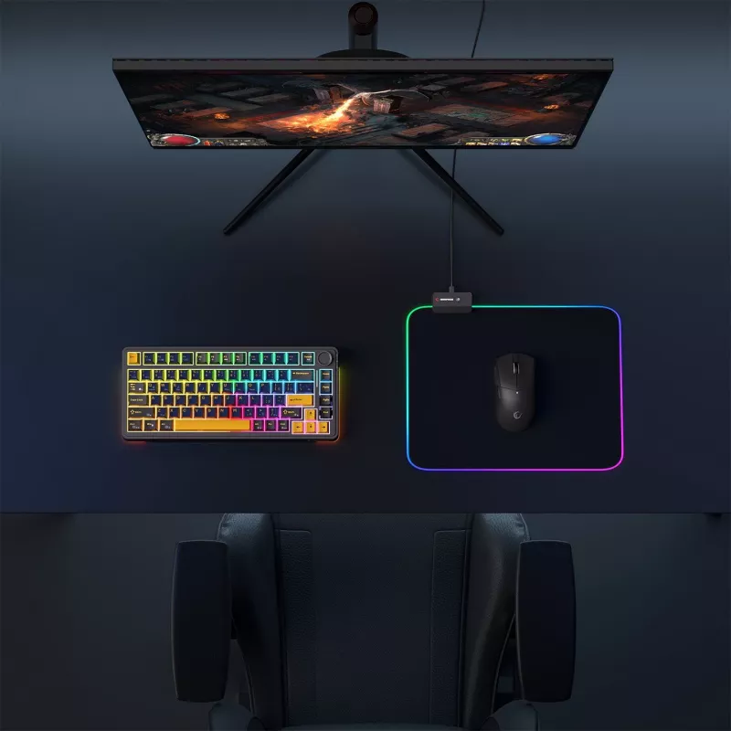 Rampage MP-23 RGB podložka pod hernú myš